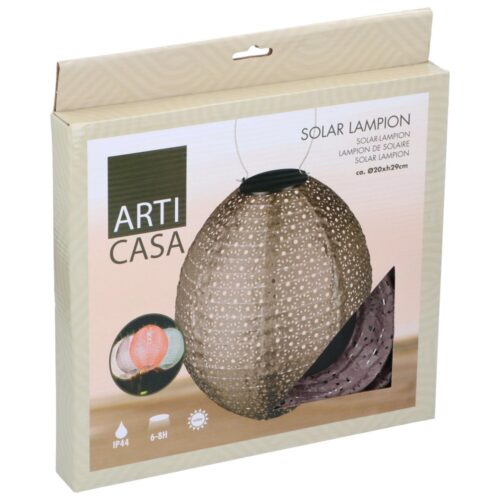 Lampion solar led ovaal 4 assorti (assortiment – willekeurige uitvoering)