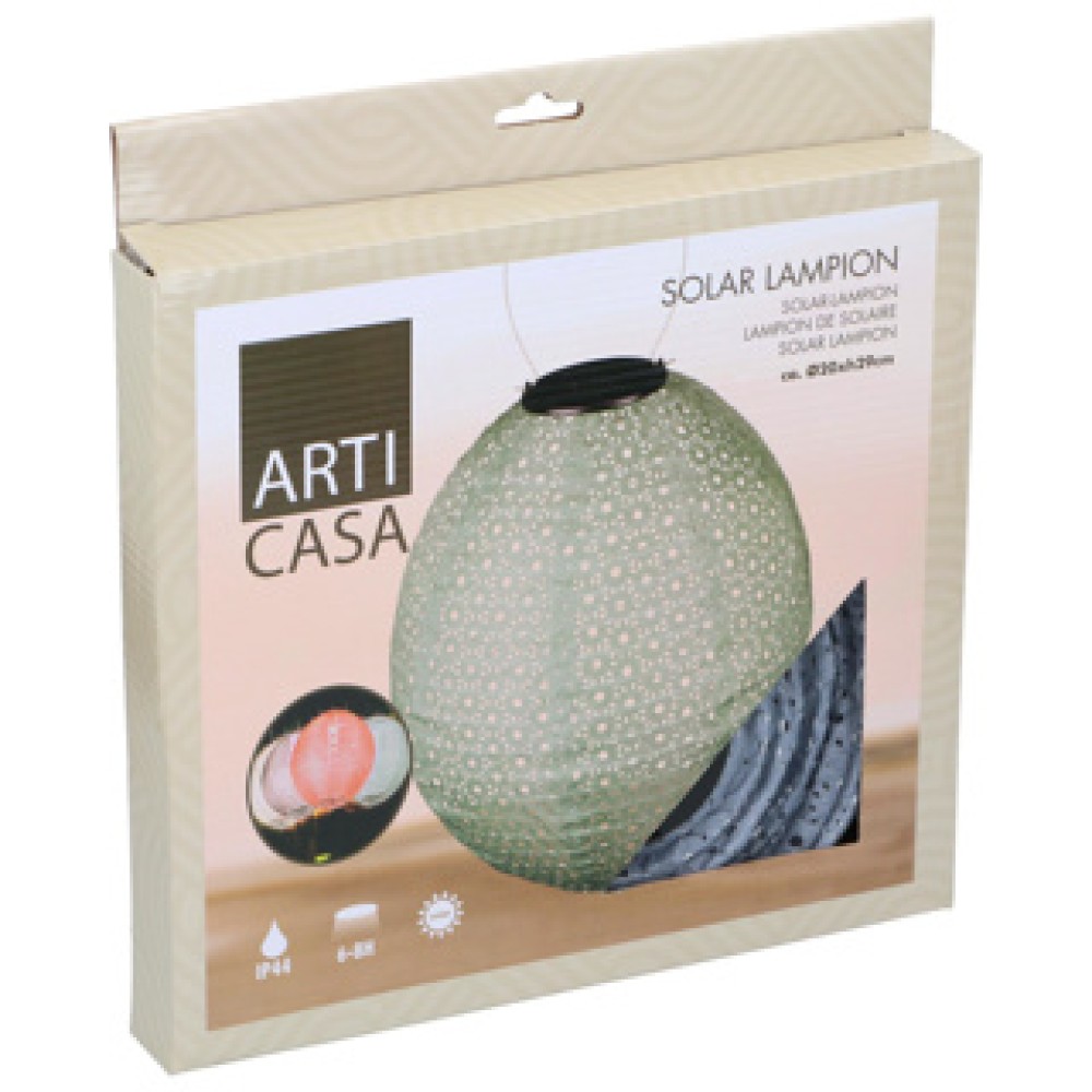 Lampion solar led ovaal 4 assorti - Afbeelding 3