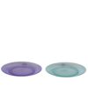Bord kunststof 20 cm doorsnee 2 assorti kleur (assortiment – willekeurige uitvoering)