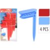 Handdoekharing met klem set van 4 assorti kleur (assortiment – willekeurige uitvoering)