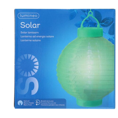 Solar lampion nylon 6 assorti kleur (assortiment – willekeurige uitvoering)