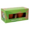 Terracotta potten met bieslook en basilicum zaden 13,5 cm