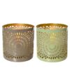 Solar candle lights ijzer flame effect 2 assorti (assortiment – willekeurige uitvoering)