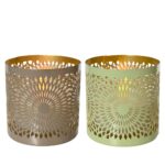 Solar candle lights ijzer flame effect 2 assorti (assortiment – willekeurige uitvoering)