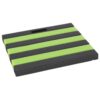 Kniemat 35 x 30 cm zwart/groen