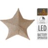 Kerst ster 50 cm 30 LED stof goud
