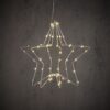 Ster hangend zilver warm wit 60led bo - h30xd30cm