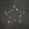 Ster zilver warm wit 20led battery operated d45cm