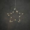 Ster zilver warm wit 15led battery operated d34cm