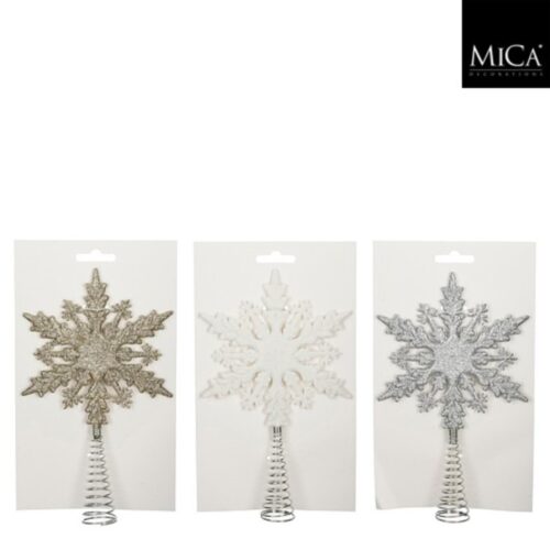 Piek wit champagne zilver 3 assorti - l14xb21xh3cm