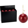 Kerstbal 80Mm Glitter Rood