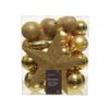 Kerstballen polystyreen shiny, matt, glitter mix dia8cm