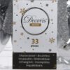 Kerstballen polystyreen shiny, matt, glitter mix dia8cm