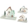 Kerst theelichthouder huis 3 assorti (assortiment – willekeurige uitvoering)
