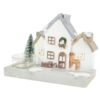 Kerst theelichthouder huis 3 assorti (assortiment – willekeurige uitvoering)