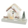 Kerst theelichthouder huis 3 assorti (assortiment – willekeurige uitvoering)