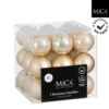 Bal onbreekbaar creme 27 stuks - d8cm