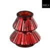 Theelicht houder boom rood - h13xd12cm