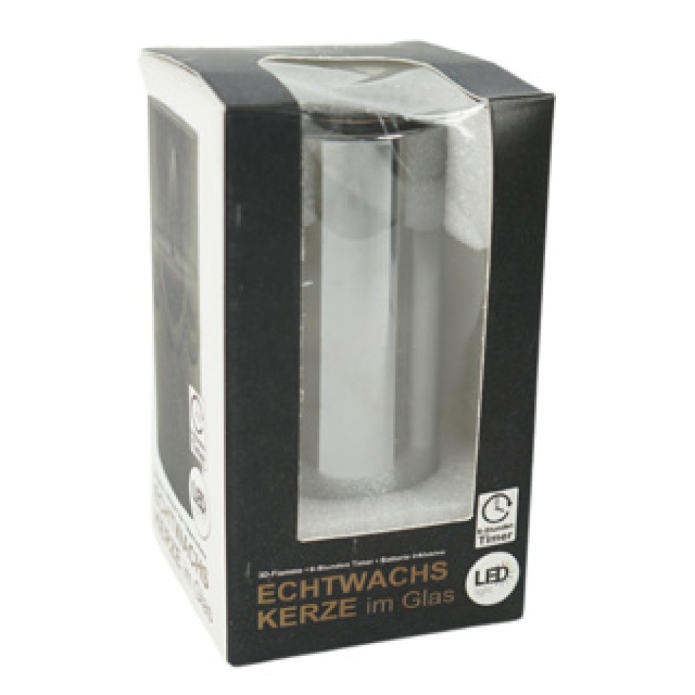 Led kaars timer op batterij 10 cm - Afbeelding 4