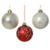 Kerstballen glas 3col assdia8cm