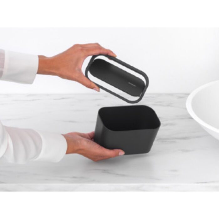 Brabantia MindSet badkamer afvalbakje - Dark Grey - Afbeelding 4