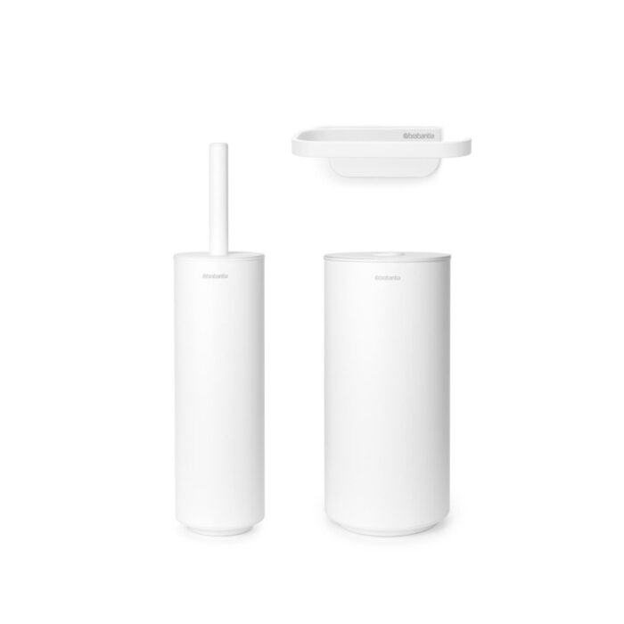 Brabantia MindSet toiletaccessoires, set van 3  Mineral Fresh White