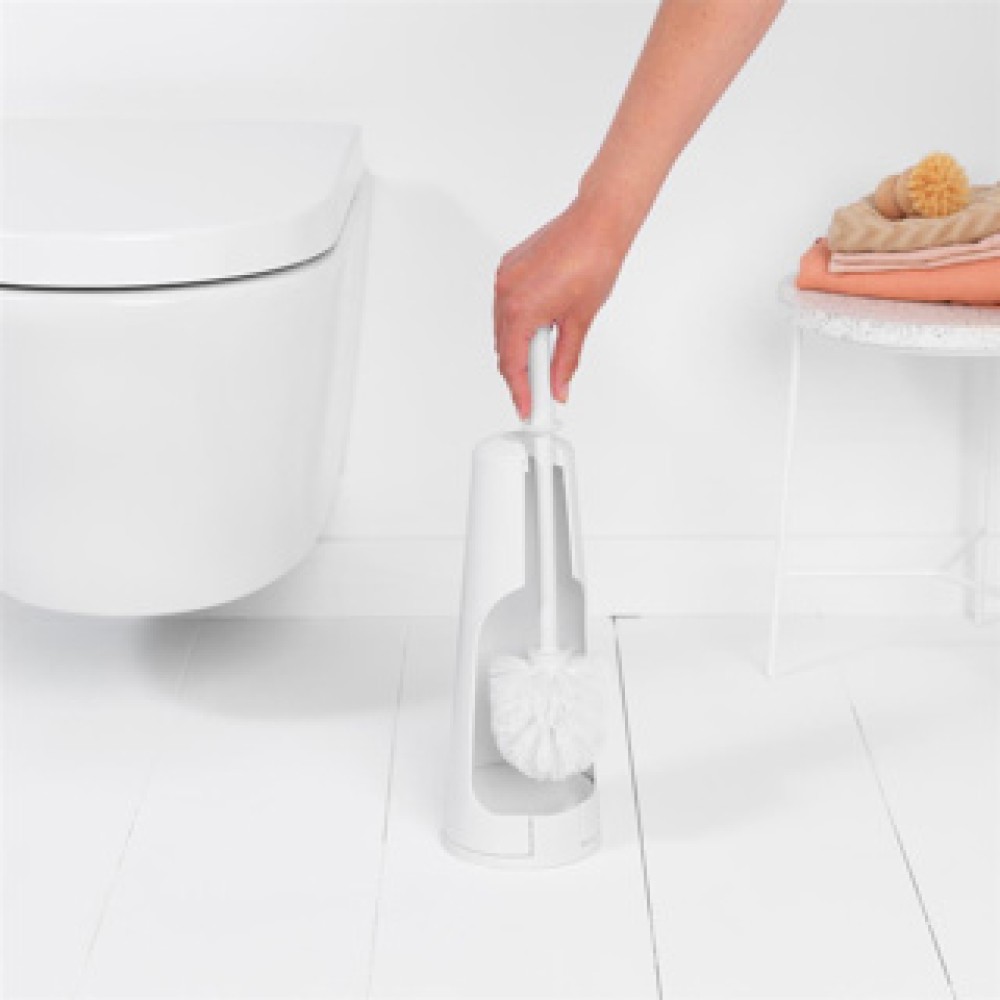 Brabantia toiletborstel ReNew met houder white - Afbeelding 2