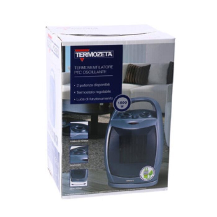 Termozeta keramische ventilatorverwarming  Oscillerend met handgreep - Afbeelding 9