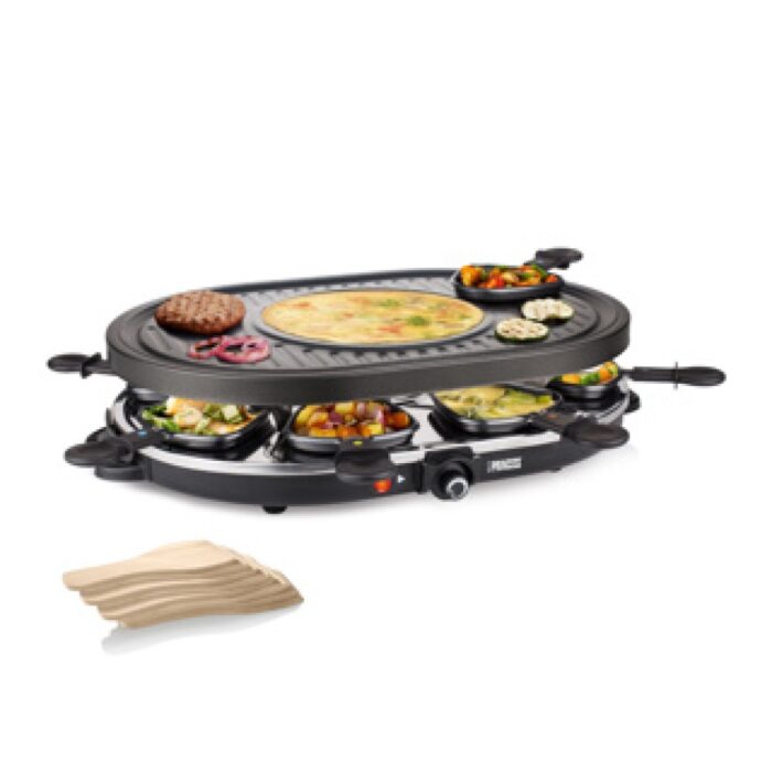 Princess raclette 8 oval grill party gourmet - Afbeelding 2