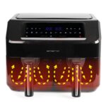 Emerio heteluchtfriteuse dubbel 2x3,6l af-130376.1