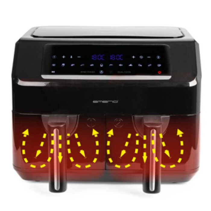 Emerio heteluchtfriteuse dubbel 2x3,6l af-130376.1 - Afbeelding 5