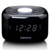Lenco FM Wekkerradio met nachtlamp