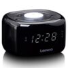 Lenco FM Wekkerradio met nachtlamp
