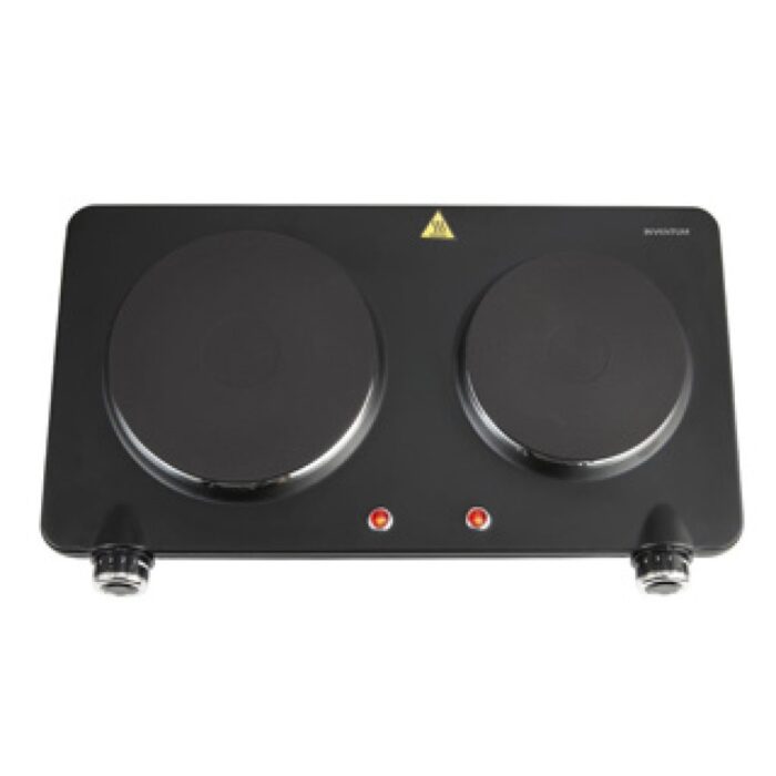 Inventum Elektrische kookplaat, 2 pits, 15 en 18cm - Afbeelding 2