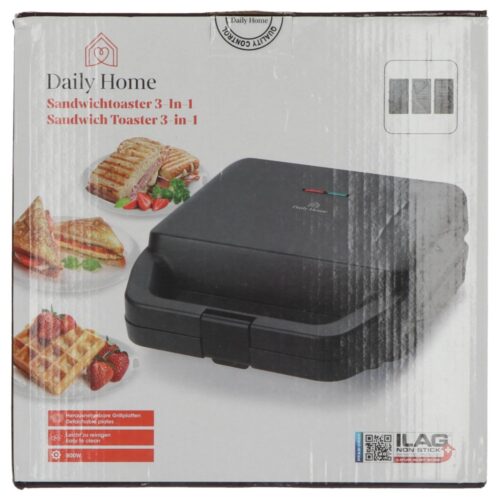 Daily home tosti wafelijzer 3 platen