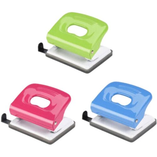 Perforator 10,5x5,5x3cm assortiment rood/blauw/groen (assortiment – willekeurige uitvoering)