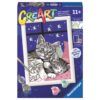 Ravensburger Creart Schilderen op nummer slapende  poezen glitter
