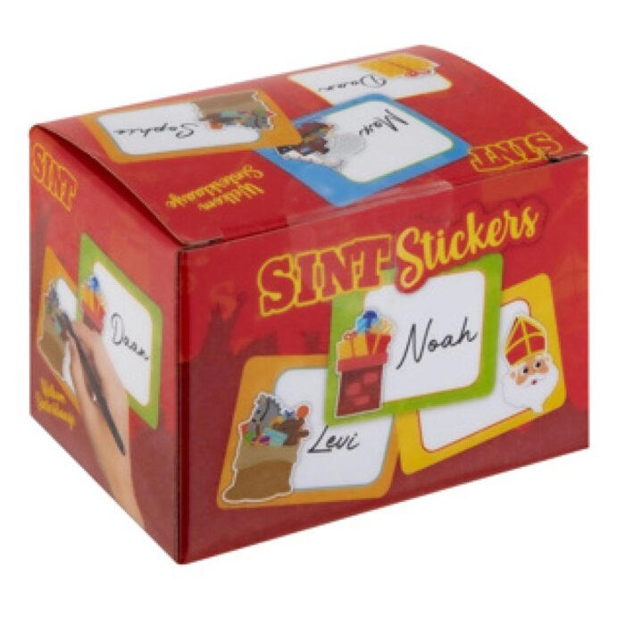 Sint cadeau stickers 50 stuks assorti - Afbeelding 3