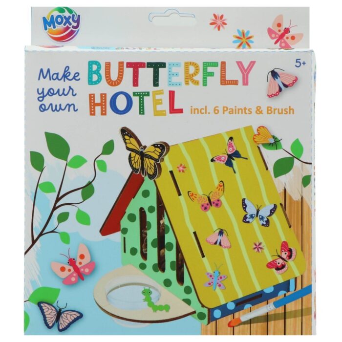 Vlinder hotel maken 16x13x10 cm