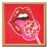 Mini houten frame diamond painting 15x15x2 cm