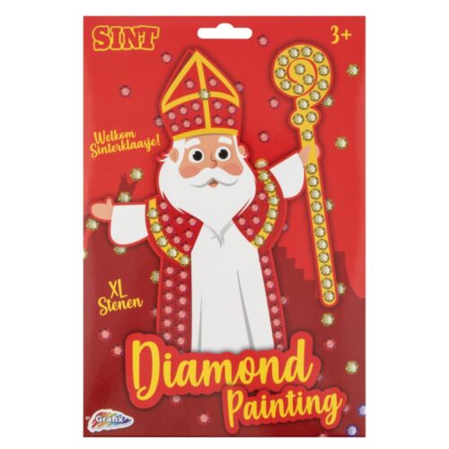 Sint diamond painting 2 assorti (assortiment – willekeurige uitvoering)