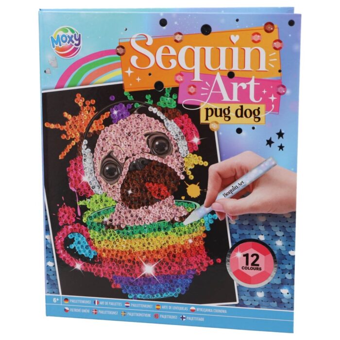 Sequin Art 20 x 25 cm 12 kleuren 2 assorti