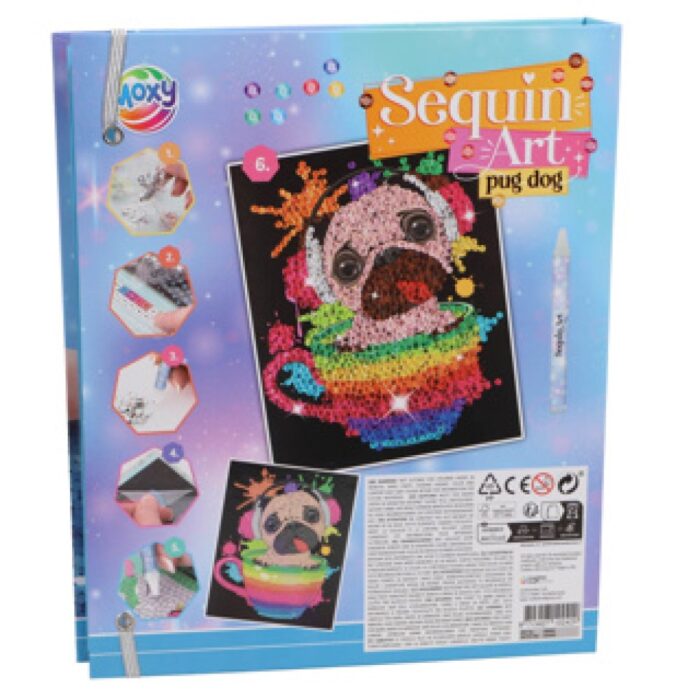 Sequin Art 20 x 25 cm 12 kleuren 2 assorti - Afbeelding 3