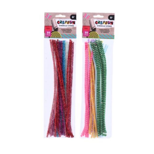Creafun Chenille 35 stukjes 29 cm 2 assorti (assortiment – willekeurige uitvoering)
