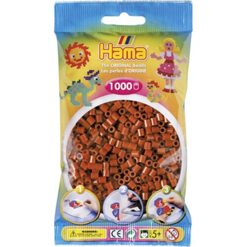 Hama Strijkkralen 1000 Stuks Bruin