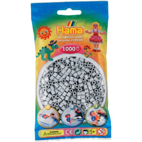Hama Strijkkralen 1000 Stuks Licht Grijs