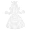 Hama Strijkkralen Grondplaat Prinses Wit