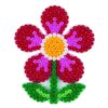 Hama Strijkkralen Grondplaat Bloem Wit