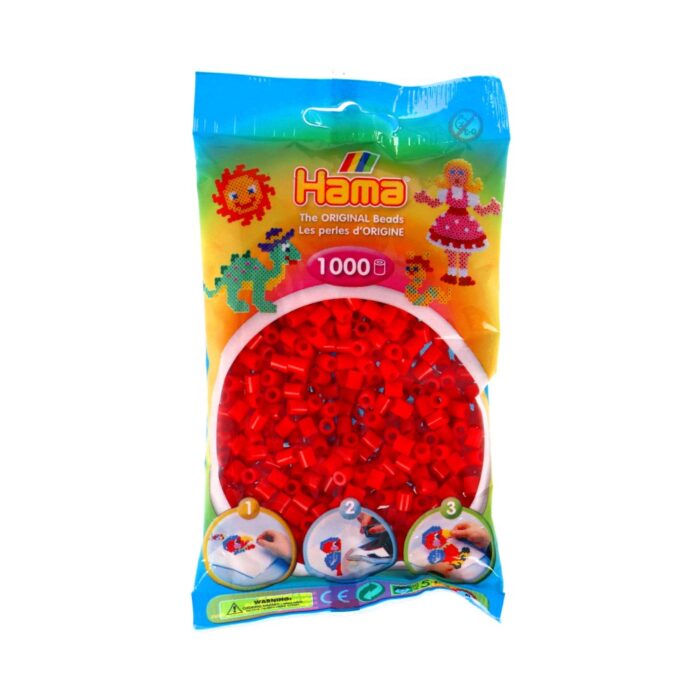 Hama Strijkkralen 1000 Stuks Rood