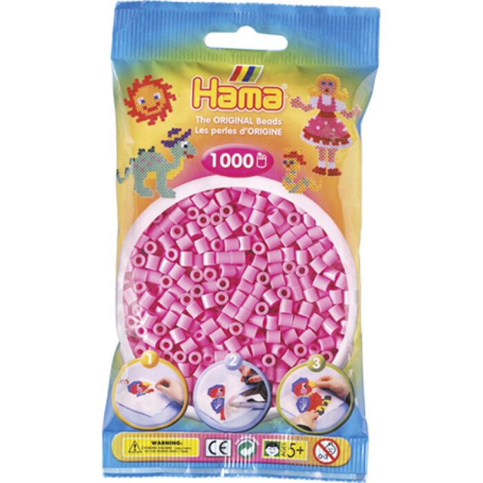 Hama Strijkkralen 1000 Stuks Roze